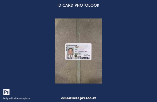 Carta d'identità argentina in stile verificato  modello FRONTALE photolook prese